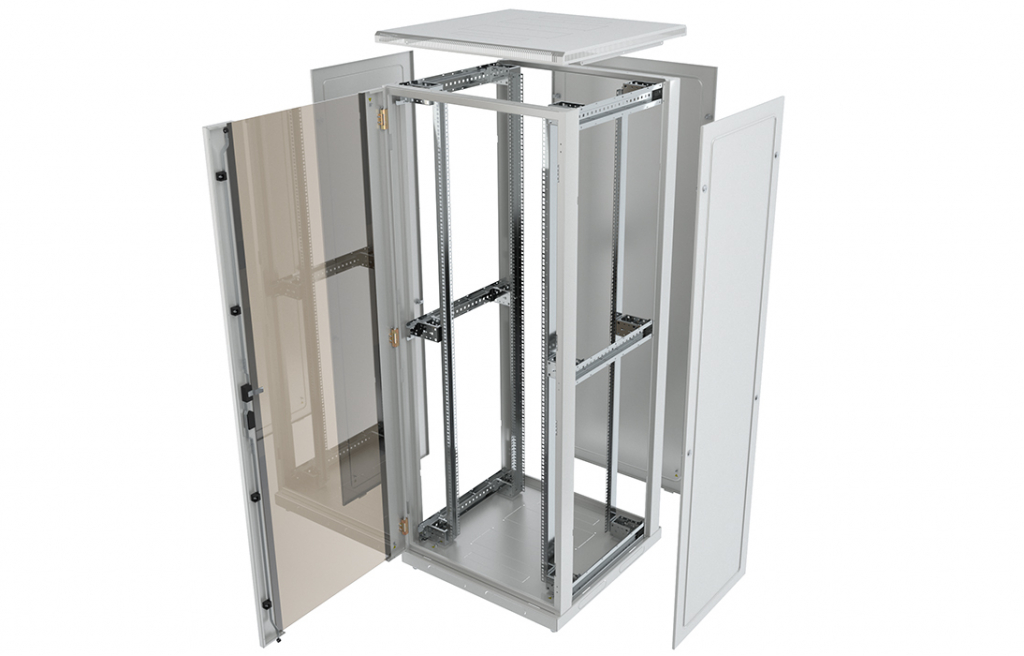 Шкаф телекоммуникационный напольный 19",42U(600x1000), ШТ-НП-42U-600-1000-П,  перфорированная РТ