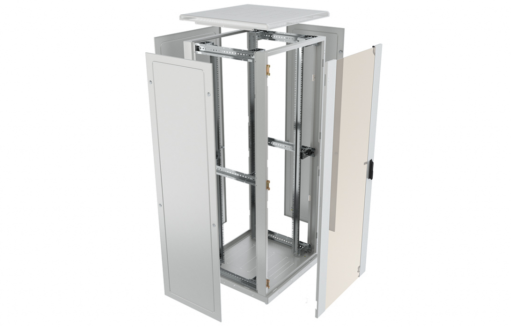 Шкаф телекоммуникационный напольный 19",42U(600x1000), ШТ-НП-42U-600-1000-П,  перфорированная РТ