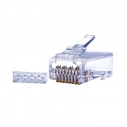 Коннектор RJ45 (8p8c) cat.6 с зажимом для несущего провода (упак. 100 шт) Коннектор RJ45 (8p8c) cat.6 с зажимом для несущего провода (упак. 100 шт)