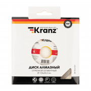Диск алмазный отрезной сегментный 125x22,2x1,8x10мм KRANZ Диск алмазный отрезной сегментный 125x22,2x1,8x10мм KRANZ